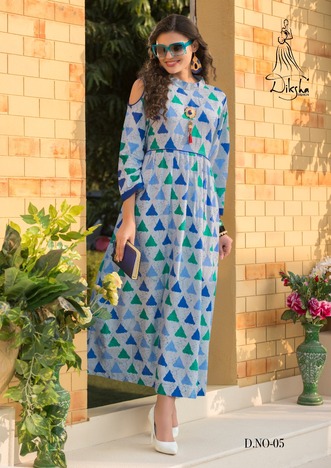 Diksha Breeza Classy Look Ethnic Wear Ready-made Kurti