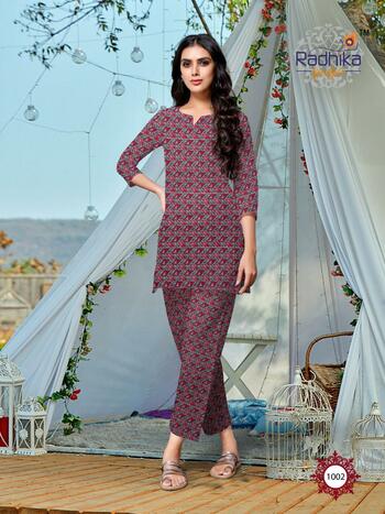 Radhika Lifestyle Nighty Queen Vol-1 Cotton Fabric Women Night Wear Collection ( 8 Pcs Catalog )