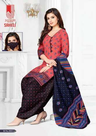 Jayshree Saheli Vol -2 Cotton Printed Dress Materials With Face Mask ( 18 Pcs Catalog )