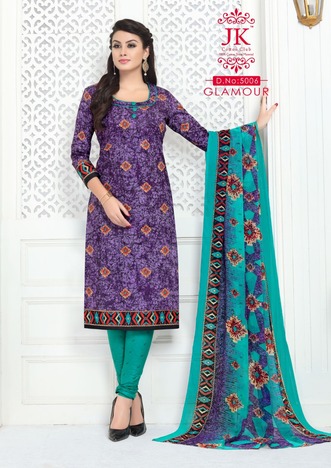 J K Glamour Vol-5  Salwar Suit ( 12 Pcs Catalog )