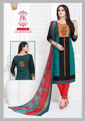 J K Glamour Vol-5  Salwar Suit ( 12 Pcs Catalog )