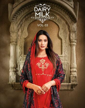 Angroop Dairymilk Vol -33 Silk Based Designer Chudidar Dress Material Collection ( 16 Pcs Catalog )